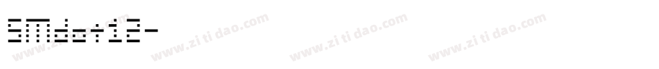 SMdot12字体转换