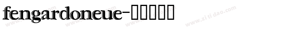 fengardoneue字体转换