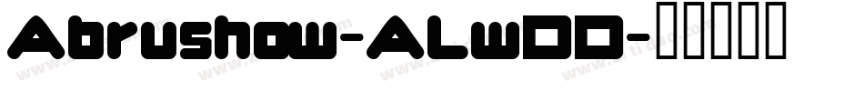 Abrushow-ALwDD字体转换