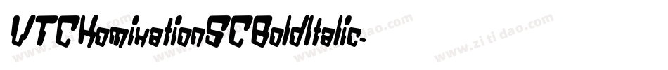 VTCKomixationSCBoldItalic字体转换