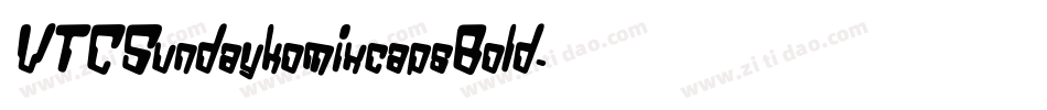 VTCSundaykomixcapsBold字体转换