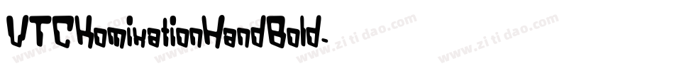 VTCKomixationHandBold字体转换
