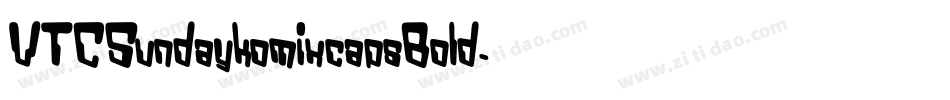 VTCSundaykomixcapsBold字体转换