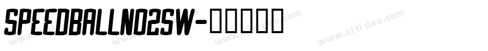 SpeedballNo2SW字体转换