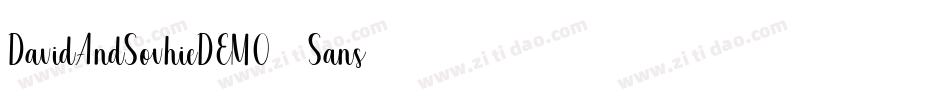 DavidAndSovhieDEMO-Sans字体转换 DavidAndSovhieDEMO-Sans字体转换