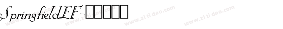 SpringfieldEF字体转换