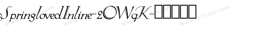 SpringlovedInline-2OWqK字体转换