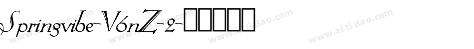 Springvibe-V6nZ-2字体转换