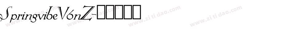 SpringvibeV6nZ字体转换