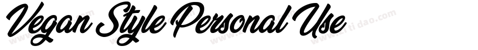 Vegan-Style-Personal-Use字体转换