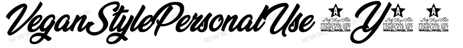 VeganStylePersonalUse-5Y58字体转换