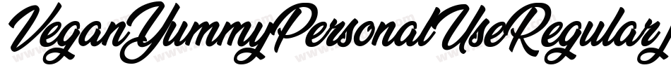 VeganYummyPersonalUseRegular-jEVB7字体转换
