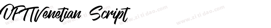 OPTIVenetian-Script字体转换