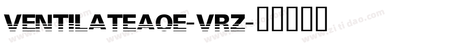 VentilateAoe-VRz字体转换