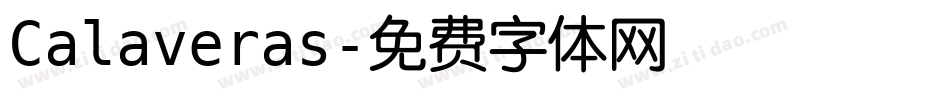 Calaveras字体转换