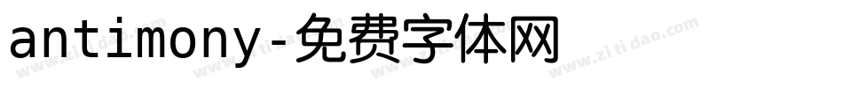 antimony字体转换