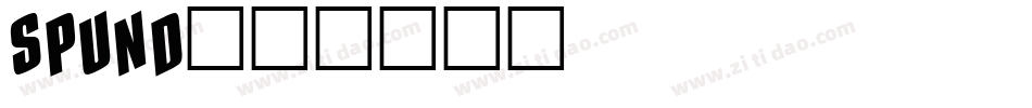 SPUND字体转换