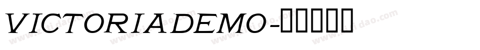 VictoriaDemo字体转换