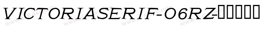 VictoriaSerif-o6Rz字体转换