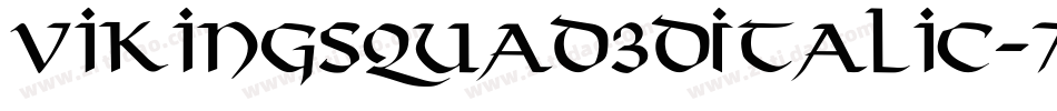 VikingSquad3DItalic-7xyB字体转换