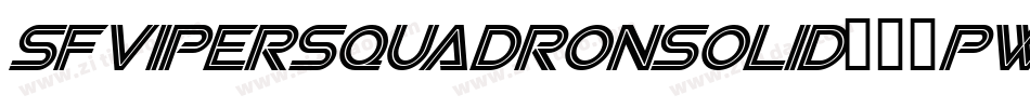 SfViperSquadronSolid-76pw字体转换