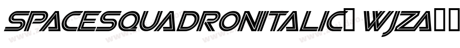 SpaceSquadronItalic-WjZA字体转换