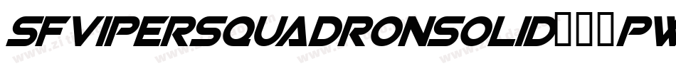 SfViperSquadronSolid-76pw字体转换