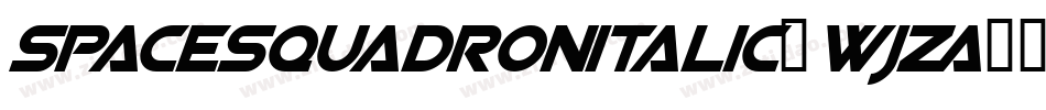 SpaceSquadronItalic-WjZA字体转换