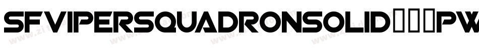 SfViperSquadronSolid-76pw字体转换