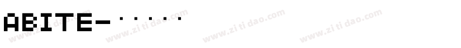 ABITE字体转换