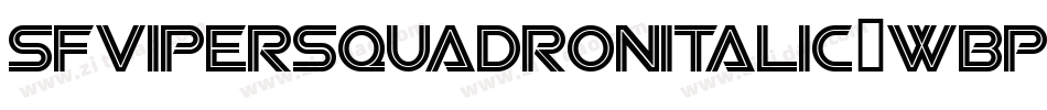 SfViperSquadronItalic-wBPP字体转换
