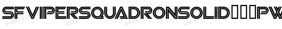 SfViperSquadronSolid-76pw字体转换