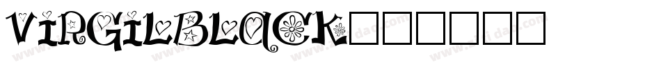 VIRGILBLACK字体转换