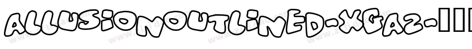AllusionOutlined-Xga2字体转换