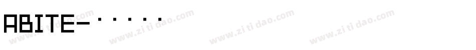 ABITE字体转换