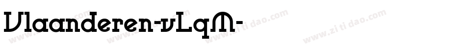 Vlaanderen-vLqM字体转换