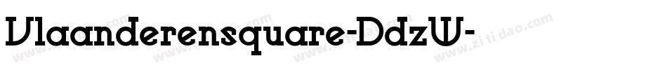 Vlaanderensquare-DdzW字体转换