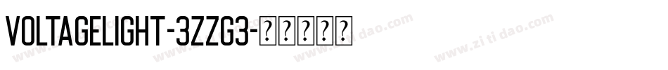 VoltageLight-3zzG3字体转换