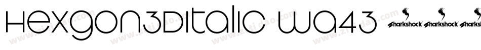 Hexgon3DItalic-wa43字体转换