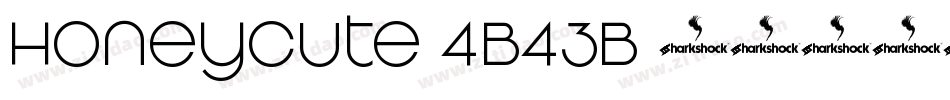 HoneyCute-4B43B字体转换