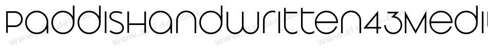 PaddisHandwritten43Medium-x4em字体转换