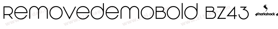 RemovedemoBold-BZ43字体转换