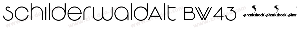 SchilderwaldAlt-BW43字体转换