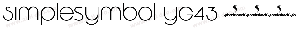 Simplesymbol-yG43字体转换