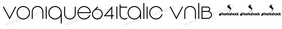 Vonique64Italic-VnlB字体转换