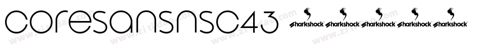 coresansnsc43字体转换