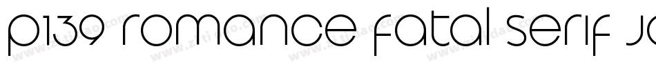 p139-romance+fatal+serif+JC+Fonts字体转换