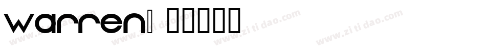 WARREN1字体转换