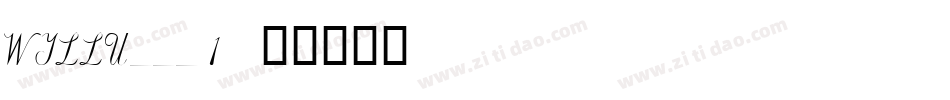 WILLU___1字体转换