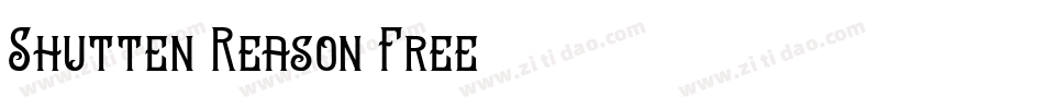 Shutten-Reason-Free-2字体转换